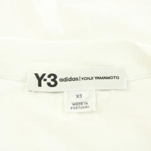 Y-3 アディダス ヨウジヤマモト Tシャツ カットソー 半袖 プリント ロゴ XS 白 ホワイト BR3328