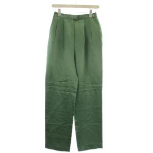 ストレートパンツ スラックス サテン 38 緑 グリーン 21192465112 /OR