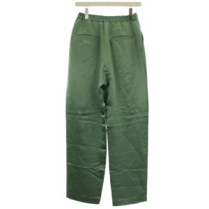 MAISON SPECIAL ストレートパンツ スラックス サテン 38 緑 グリーン 21192465112 /OR