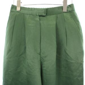 MAISON SPECIAL ストレートパンツ スラックス サテン 38 緑 グリーン 21192465112 /OR