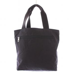 MARGARET HOWELL idea トートバッグ ハンドバッグ ナイロン ロゴ バイカラー 黒 ブラック 茶 ブラウン /BB