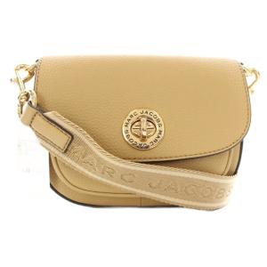 ショルダーバッグ フラップ ターンロック レザー 牛床革 ロゴ ベージュ 4R3HMS002H02 /KU