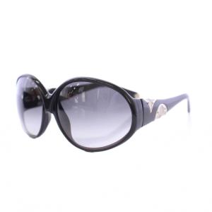 アイリス サングラス アイウェア 眼鏡 メガネ グラデーション ラメ 装飾 切替 6115 黒 ブラック