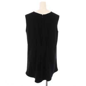 YOKO CHAN YOKOCHAN シャツ ブラウス ノースリーブ クルーネック 38 黒 YCB-116-063 /BM