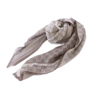 ストール ショール GG柄 140×140cm ベージュ 281942