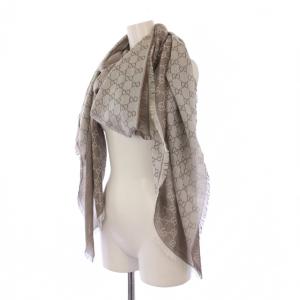 GUCCI ストール ショール GG柄 140×140cm ベージュ 281942