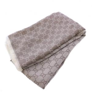 GUCCI ストール ショール GG柄 140×140cm ベージュ 281942