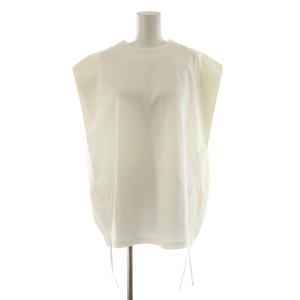 21SS SLEEVELESS TEE カットソー サイドジップ ノースリーブ 1 白 ホワイト 211-12298