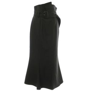23AW ベルティッドマーメイドスカートロング フレア 1 黒 ブラック SWFS235026 /OR