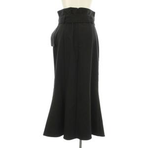 SNIDEL 23AW ベルティッドマーメイドスカートロング フレア 1 黒 ブラック SWFS235026 /OR