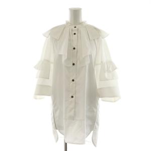 22SS C/PEブロードタックカラーPULLOVER シャツ 38 ホワイト