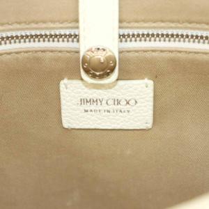 JIMMY CHOO MINI PEGASI ハンドバッグ 2way スタースタッズ レザー ホワイト