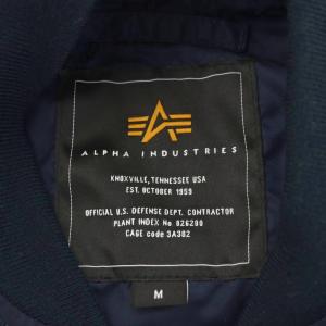 ALPHA INDUSTRIES × ポパイ POPEYE L-2B USスペック フライトジャケット 中綿ジャケット ロゴ 刺繍 ナイロン