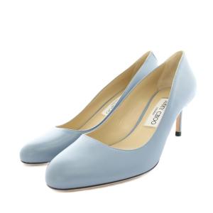 セラ60 SELAH60 パンプス アーモンドトゥ ハイヒール レザー 38 スモーキーブルー 231SELAH60