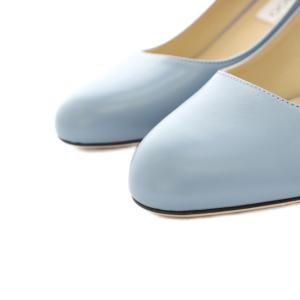 JIMMY CHOO セラ60 SELAH60 パンプス アーモンドトゥ ハイヒール レザー 38 スモーキーブルー 231SELAH60