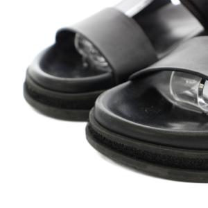 JIMMY CHOO MARGA FLAT サンダル クリスタル 38 ブラック