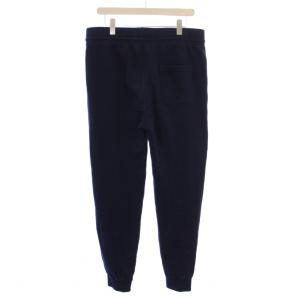 Maison Kitsuné スウェットパンツ ジョガーパンツ ロゴ刺繍 L ネイビー FW17M713 /BM