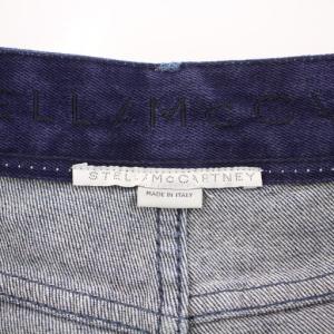 STELLA McCARTNEY デニムパンツ ジーンズ ストレート ボタンフライ ロゴパッチ W25 インディゴ /BB