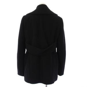 GIVENCHY ピーコート Pコート アウター ショート丈 カシミヤ混 36 黒 8A 7004 06 /KH