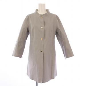 スタンドカラーリバーシブルロングコート アウター 42 ライトグレー GC0262D-13815S /BB