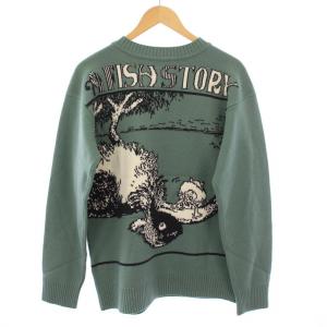 beautiful people 23AW trick art intarsia pullover トリックアートインターシャプルオーバー