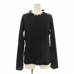AD2009 Tシャツ カットソー 長袖 クルーネック スタッズ M 黒 ブラック 3E-T007 /KU