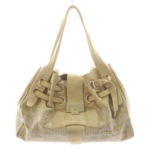 ショルダーバッグ ハンドバッグ スエード ベージュ /AN6 OH