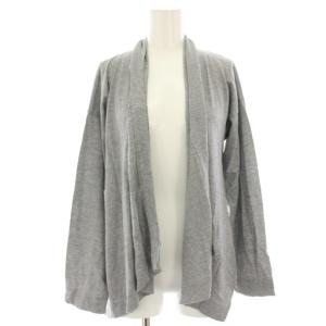 カーディガン ショールカラー 長袖 0 グレー 100802 /HN