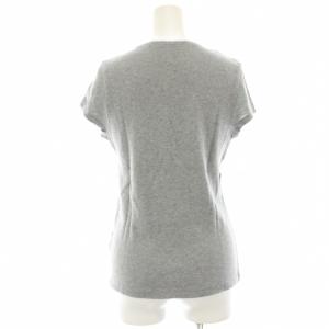 45R ニット カットソー 半袖 Uネック 3 グレー 6-03-7901 /HN