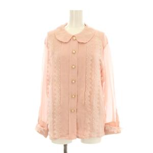 BOUTIQUE ブラウス シフォン シアー レース シルク