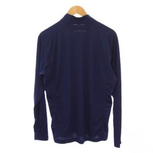 MAMMUT Tシャツ カットソー 長袖 ハイネック ハーフジップ ロゴ XL ネイビー /BM