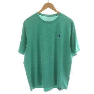 キャプリーンクールデイリー Tシャツ カットソー 半袖 ロゴ L ライトグリーン /AN52