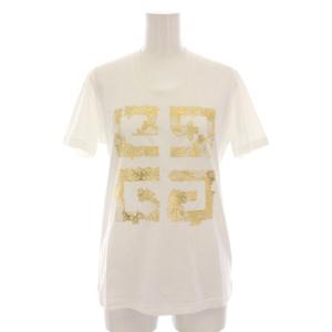 4G Tシャツ カットソー ロゴ プリント 半袖 S 白 /YM
