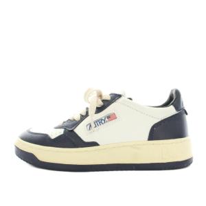 メダリスト MEDALIST スニーカー シューズ レザー 36 白 ホワイト 紺 ネイビー /YT