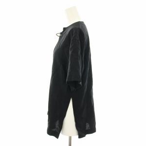 TOTEME 23SS フルーイドタイトップ FLUID TIE TOP シャツ ブラウス 半袖 麻 リネン混 32