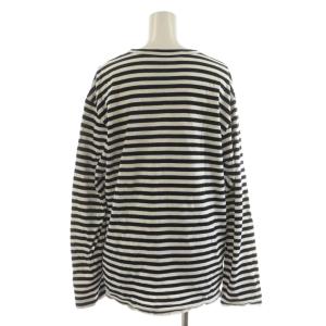 PLAY Comme des Garçons AD2013 Tシャツ カットソー 長袖 ボーダー柄 ハート L 黒 ブラック 白 ホワイト AZ-T164