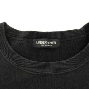 UNDERCOVER スウェット トレーナー 長袖 クルーネック ロゴ プリント 2 黒 ブラック 03-3470-0850