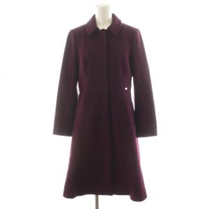 コート ロング丈 ウール アウター 0 紫 パープル COTOYW0520 /AN47