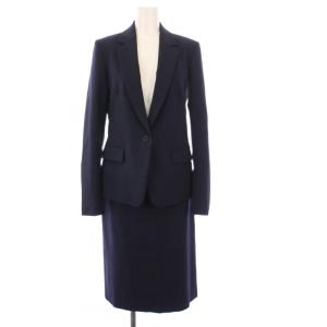 スーツ テーラードジャケット タイトスカート ひざ丈 2 4 ネイビー