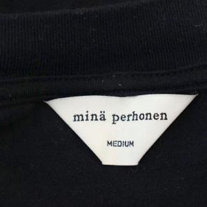 mina perhonen Tシャツ EV0773 life puzzle 半袖 M ネイビー 紺 /G