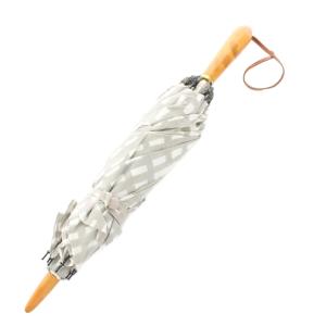 mina perhonen ソラチェック sora check 折りたたみ傘 晴雨兼用 総柄 グレー 白 ホワイト /YT