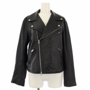 ライダースジャケット ラムレザー アウター 40 黒 17011912890030 /TK
