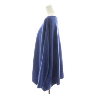 MUSE de Deuxieme Classe ニット セーター 長袖 ボートネック ウール 青 ブルー 21080500421030 /AN34