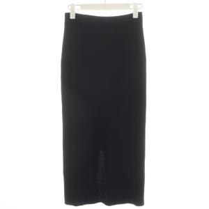 ニットスカート タイトスカート ロング丈 ウール 黒 ブラック 19080500427030 /AN42