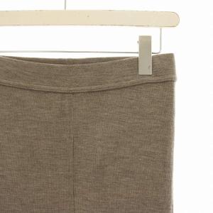 L'Appartement Jersey Slit leggins リブニットパンツ レギンス ウール スリット ベージュ 19070500714030