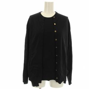 アンサンブル カーディガン 19-080-500-04020 ニット 長袖 38 黒 ブラック /G