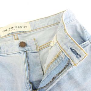 Shinzone エンパイアジーンズ EMPIRE JEANS デニムパンツ ジップフライ 36 水色 ライトブルー 22SMSPA07