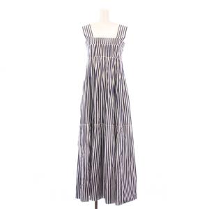 ストライプコットンワンピース 36 ブルー ホワイト ABCAA01LZ0TC051