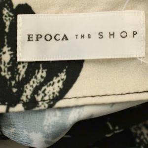 EPOCA THE SHOP E65113 ワンピース ロング 花柄 半袖 36 ベージュ 黒 /G