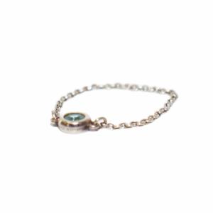 TIFFANY&Co. エルサ ペレッティ バイザヤード リング アクアマリン 925 12号